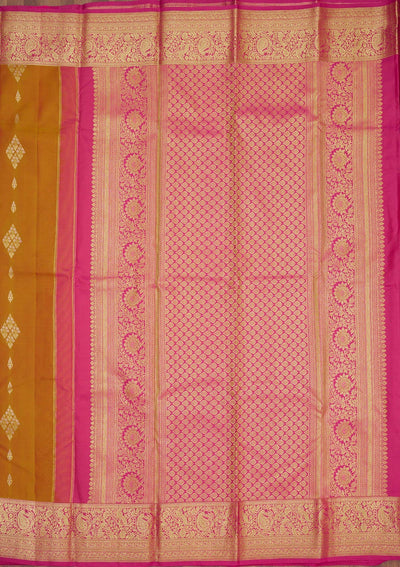 Brown Zariwork Pure Silk Saree-Koskii