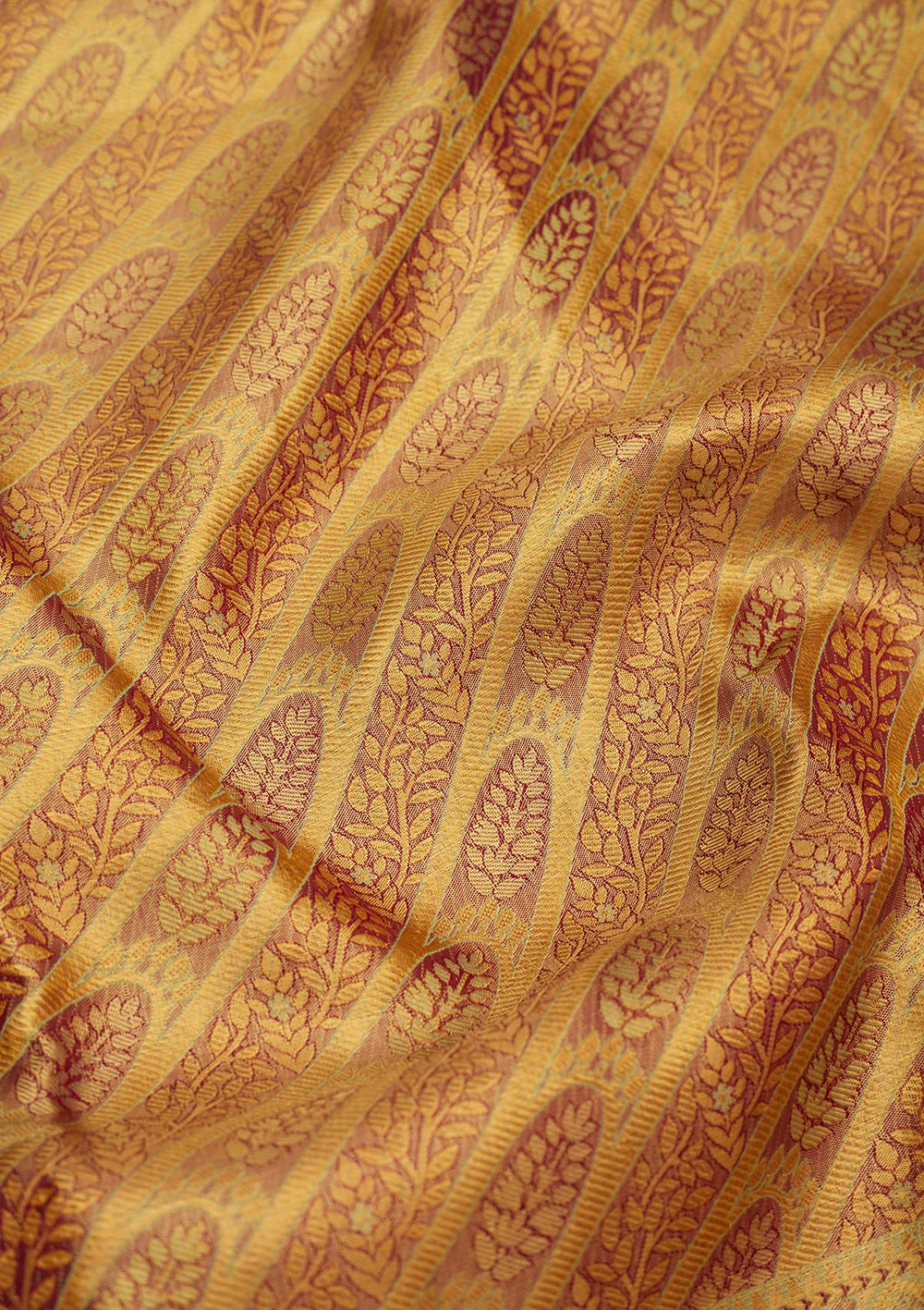 Brown Zariwork Pure Silk Saree-Koskii