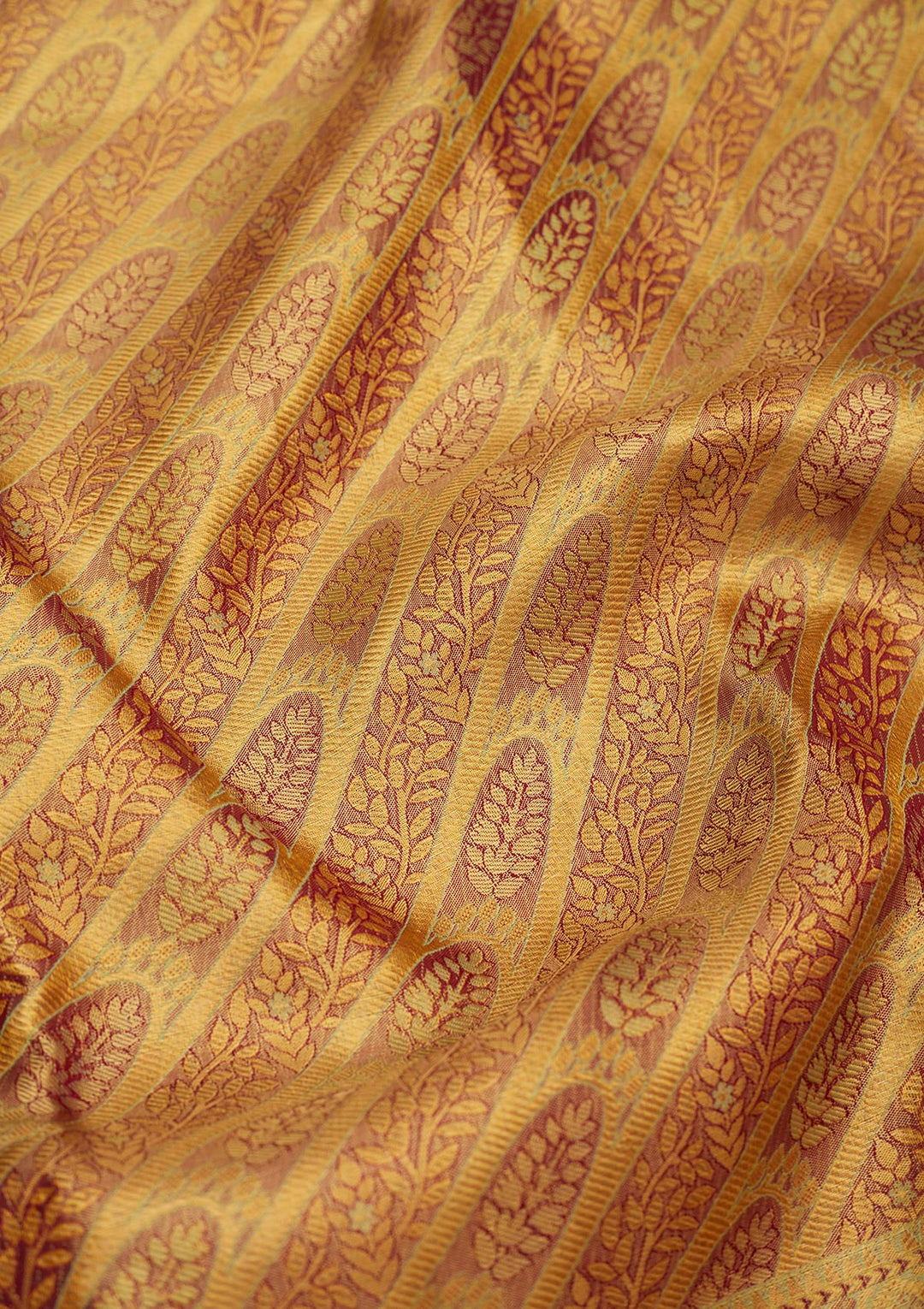 Brown Zariwork Pure Silk Saree-Koskii