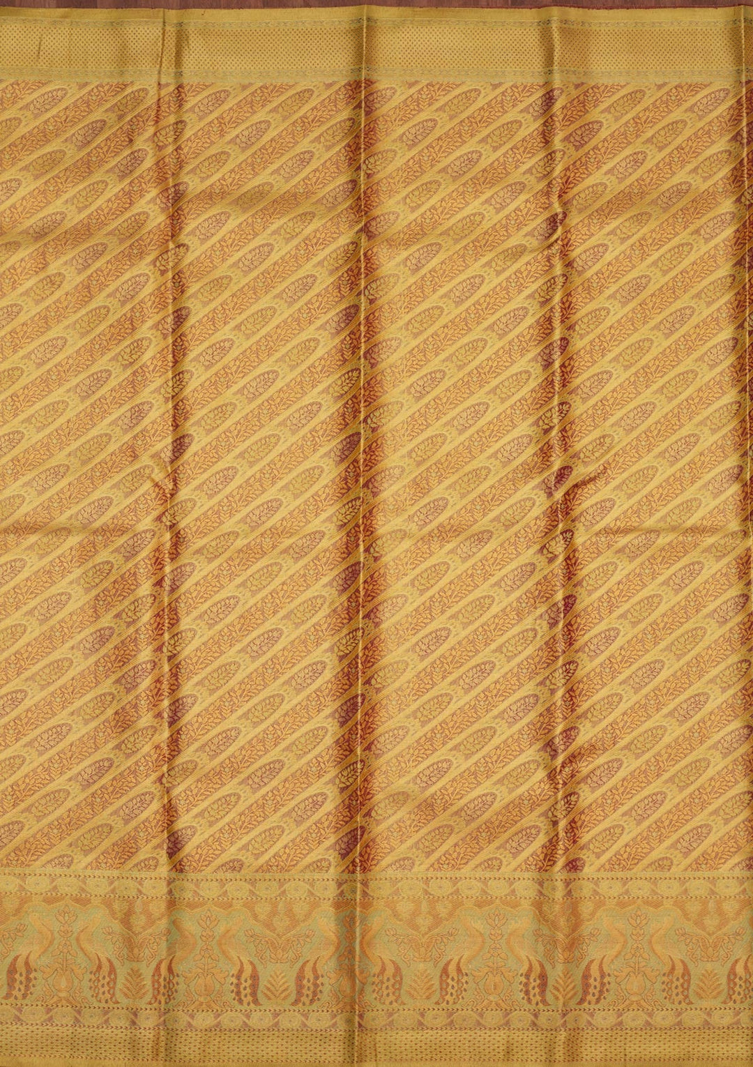 Brown Zariwork Pure Silk Saree-Koskii