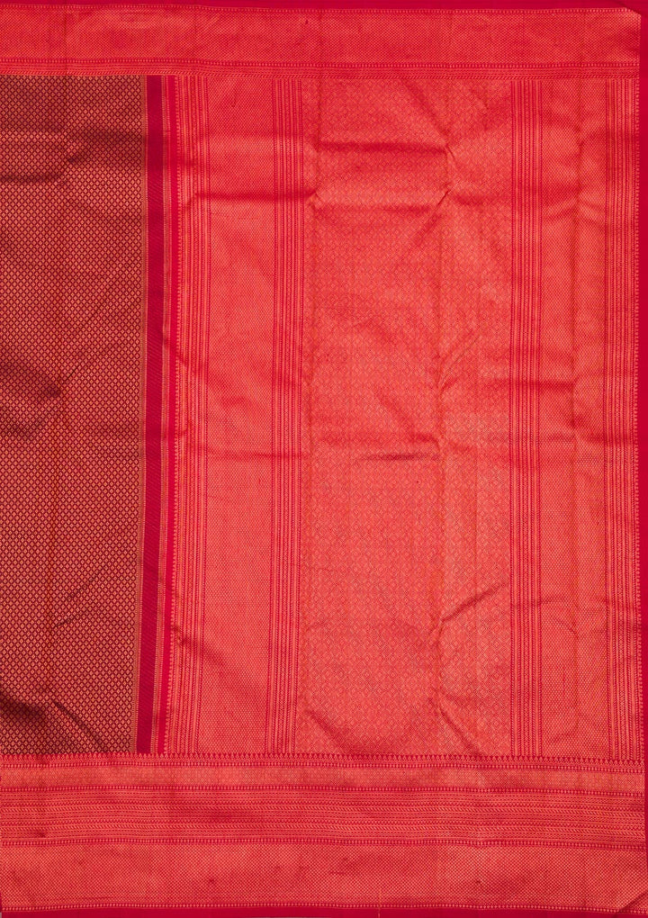 Brown Zariwork Pure Silk Saree-Koskii