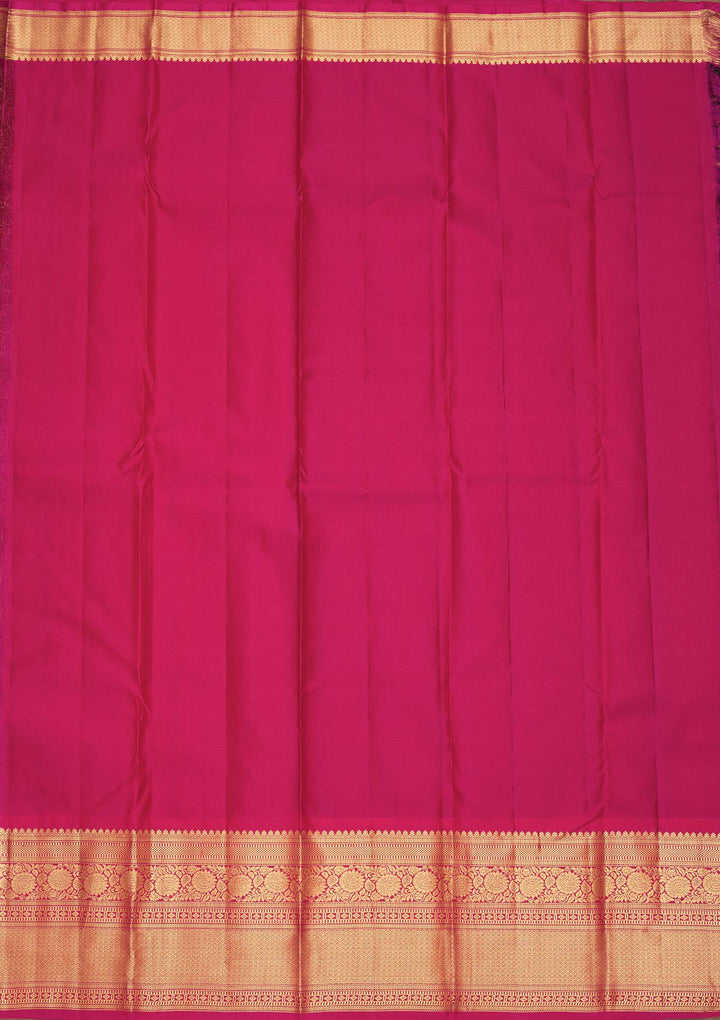 Brown Zariwork Pure Silk Saree-Koskii