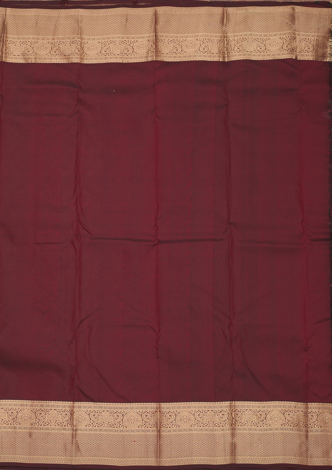 Brown Zariwork Pure Silk Saree