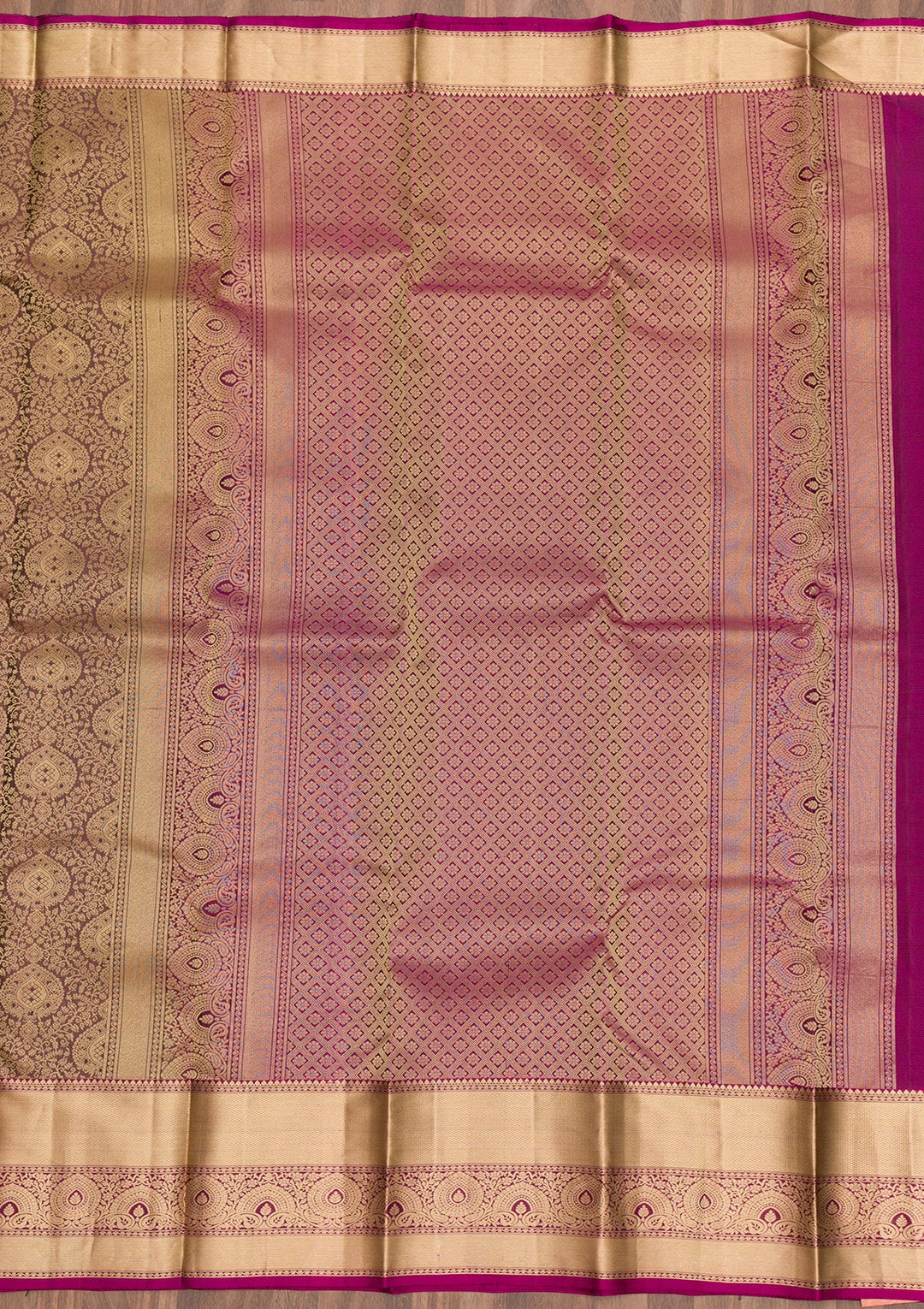 Brown Zariwork Pure Silk Saree-Koskii