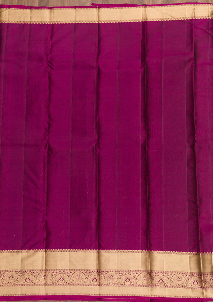 Brown Zariwork Pure Silk Saree-Koskii