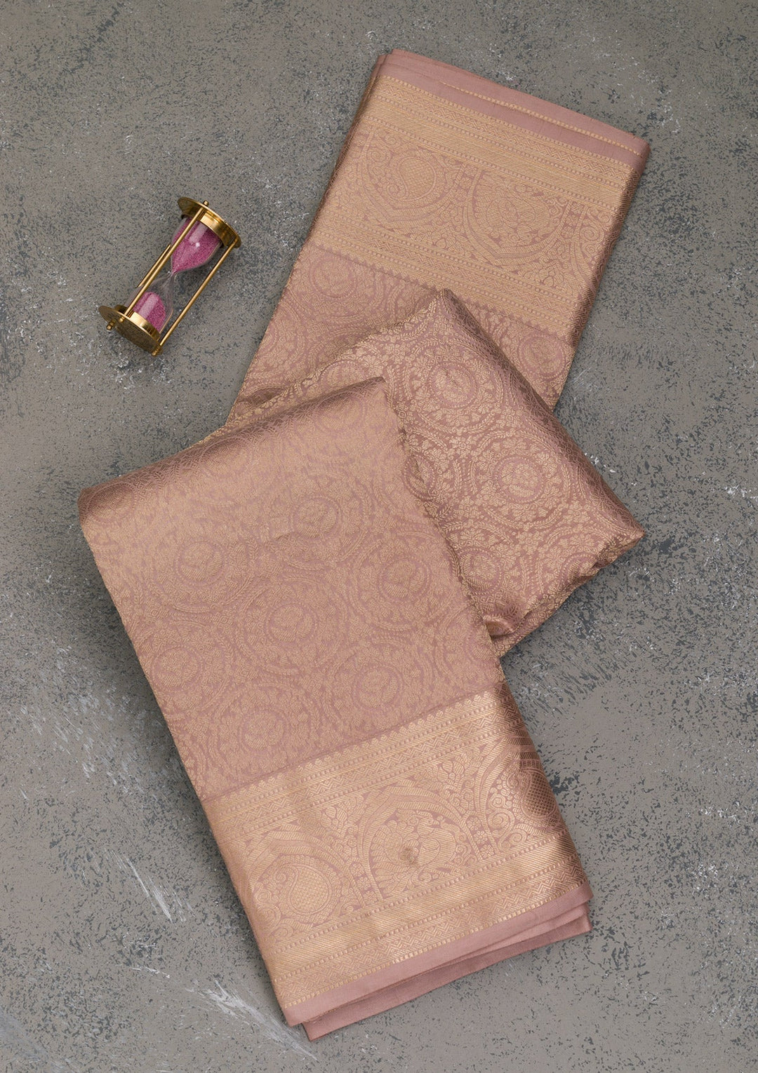 Brown Zariwork Pure Silk Saree-Koskii