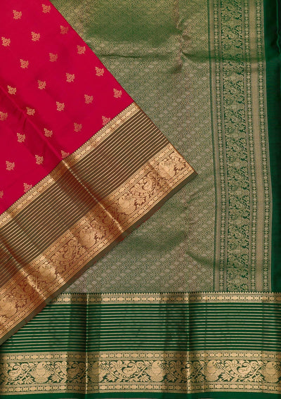 Brown Zariwork Pure Silk Saree-Koskii