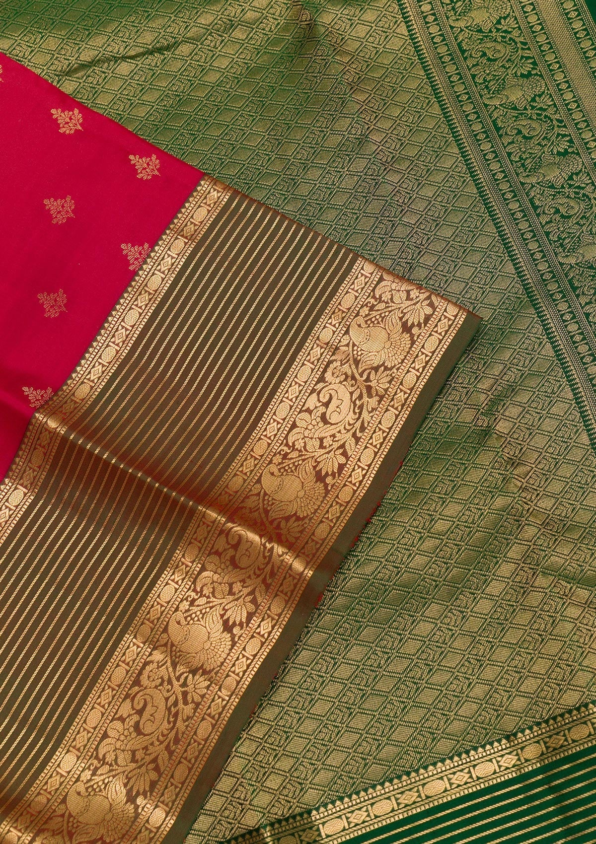 Brown Zariwork Pure Silk Saree-Koskii