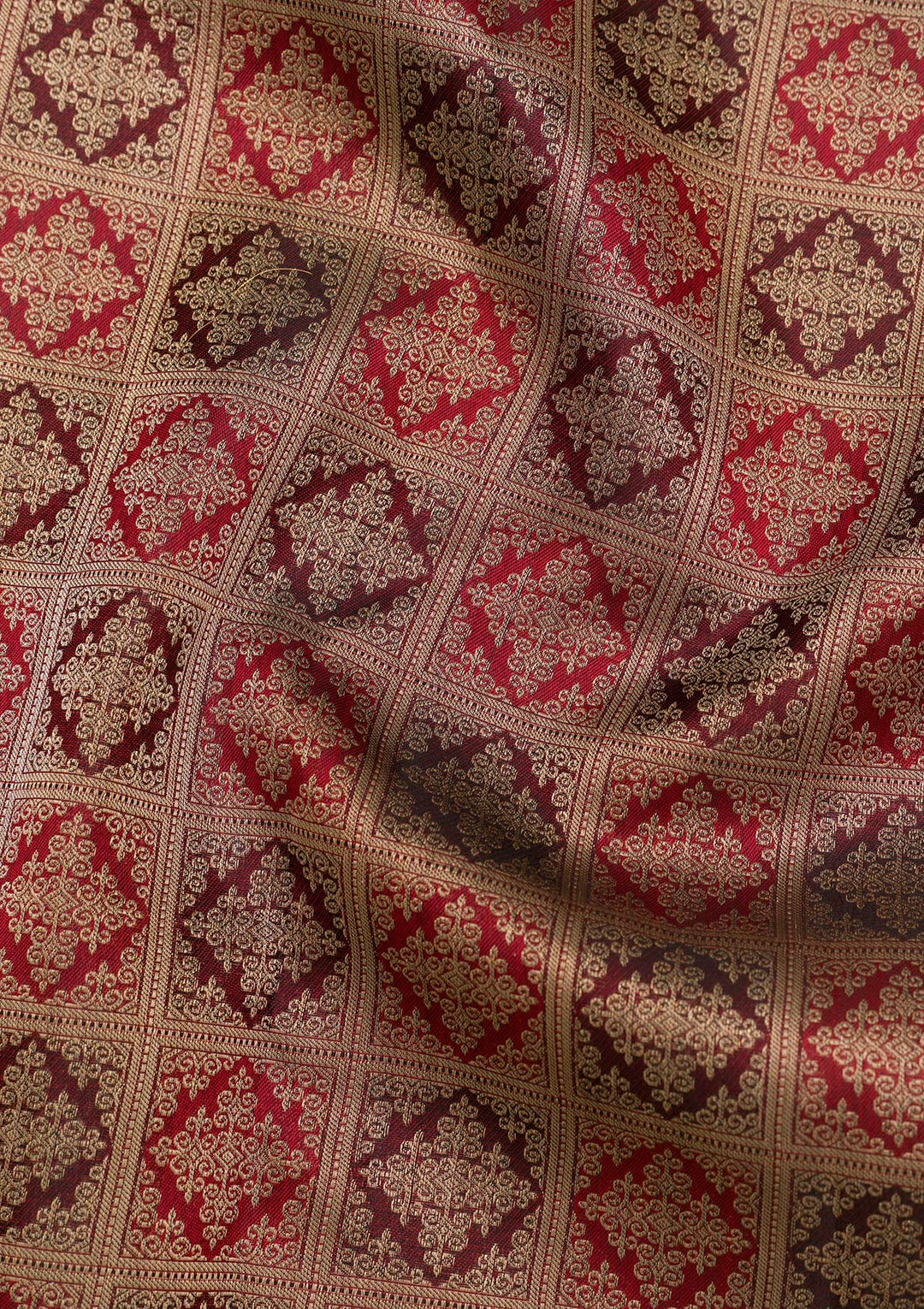 Brown Zariwork Pure Silk Saree-Koskii