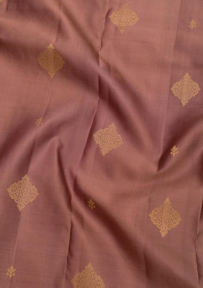 Brown Zariwork Pure Silk Saree-Koskii