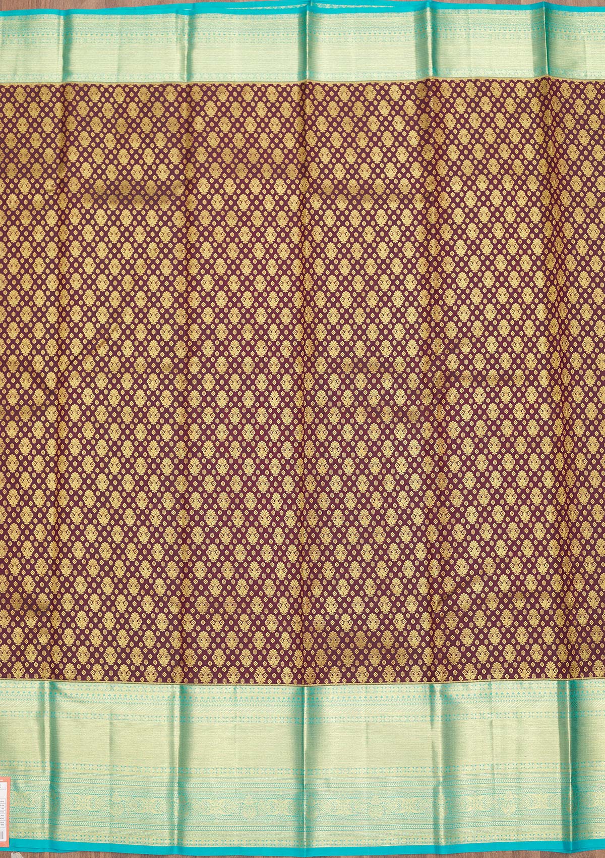 Brown Zariwork Pure Silk Saree-Koskii