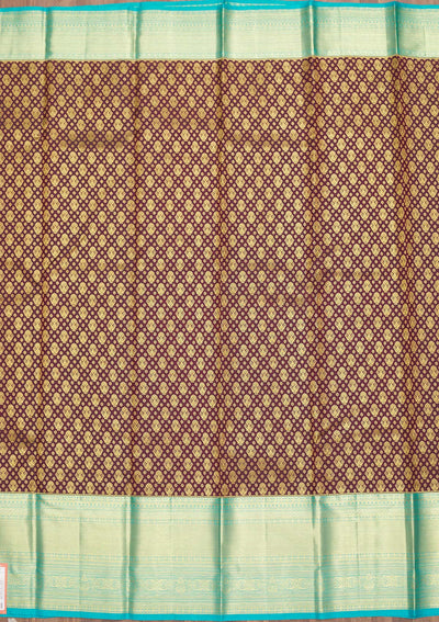 Brown Zariwork Pure Silk Saree-Koskii