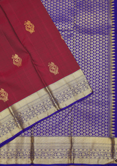 Brown Zariwork Pure Silk Saree-Koskii