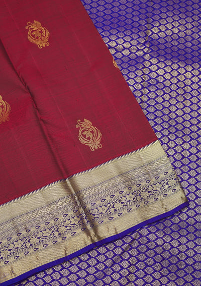 Brown Zariwork Pure Silk Saree-Koskii