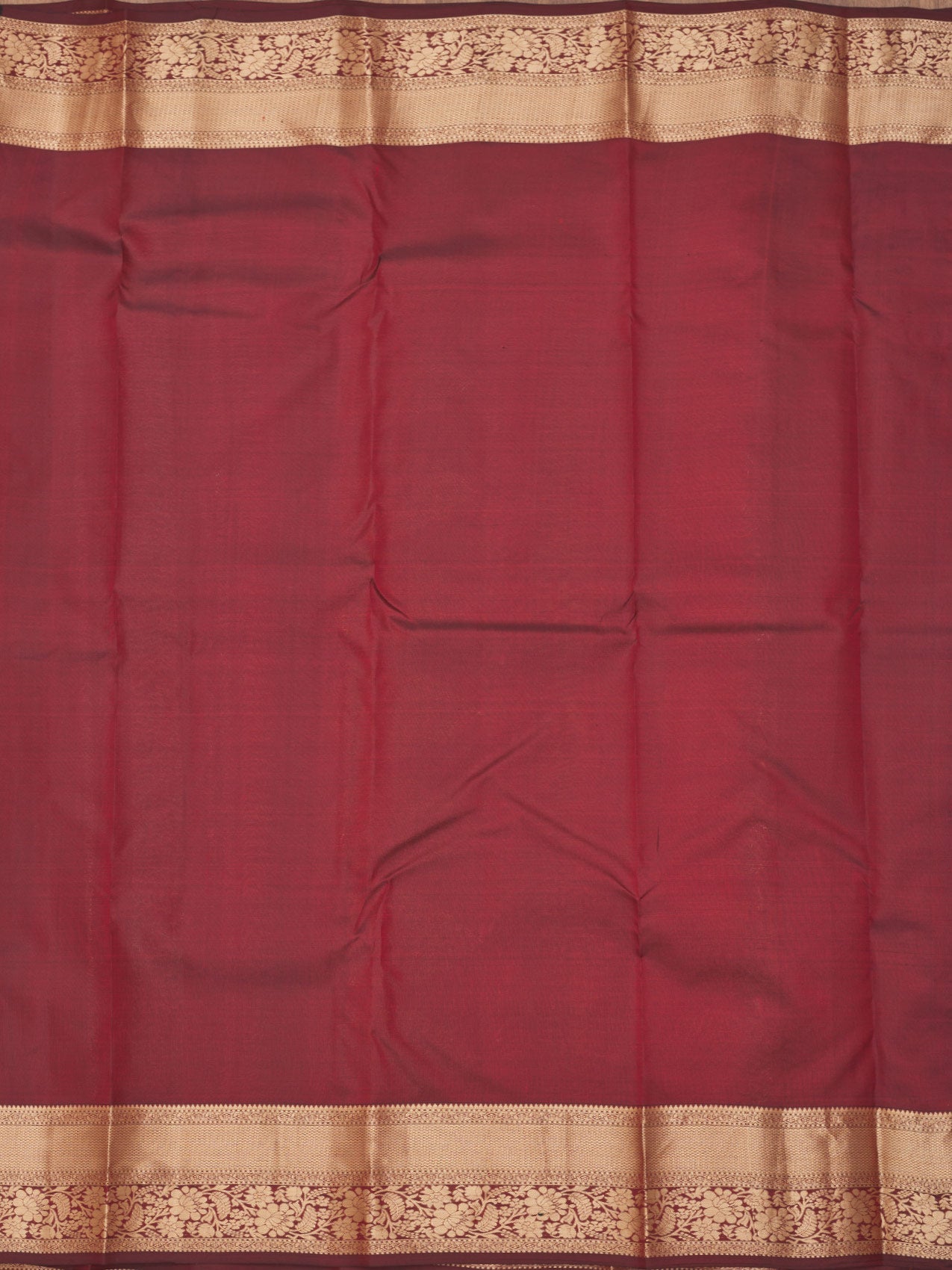 Brown Zariwork Pure Silk Saree