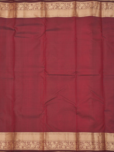 Brown Zariwork Pure Silk Saree