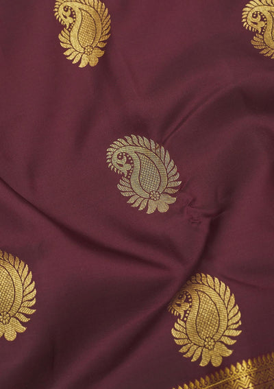 Brown Zariwork Pure Silk Saree