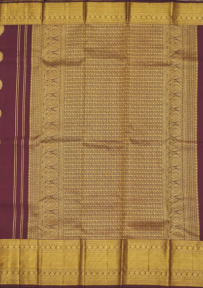 Brown Zariwork Pure Silk Saree