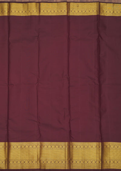 Brown Zariwork Pure Silk Saree