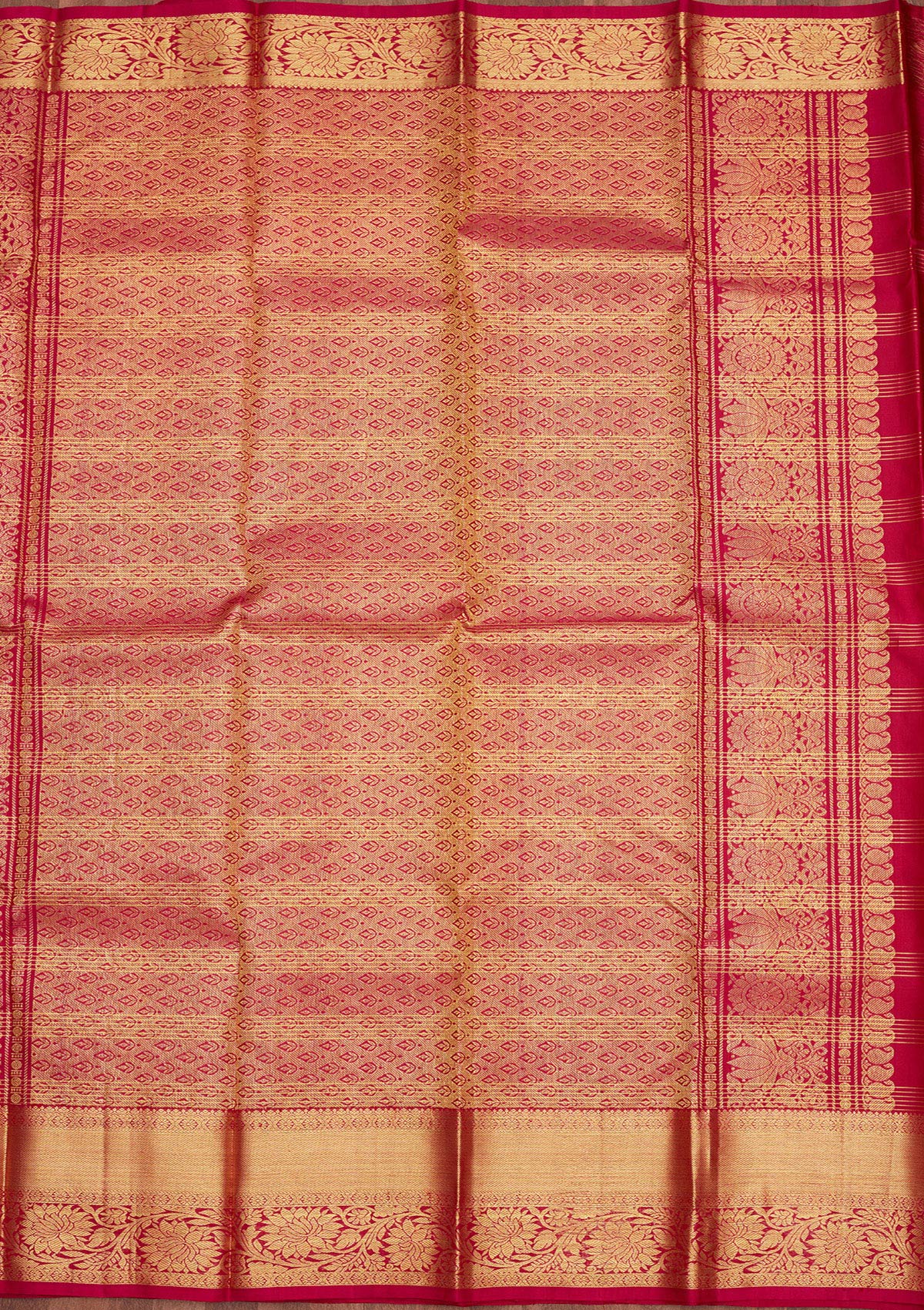 Brown Zariwork Pure Silk Saree