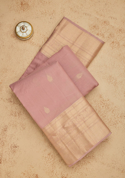 Copper Zariwork Pure Silk Saree-Koskii