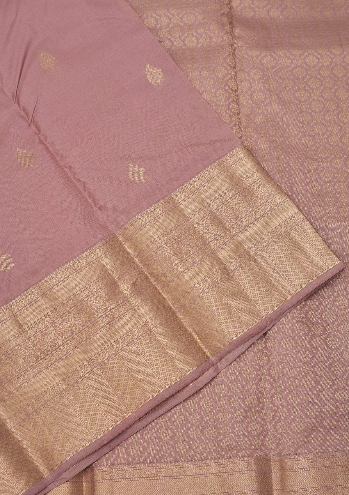 Copper Zariwork Pure Silk Saree