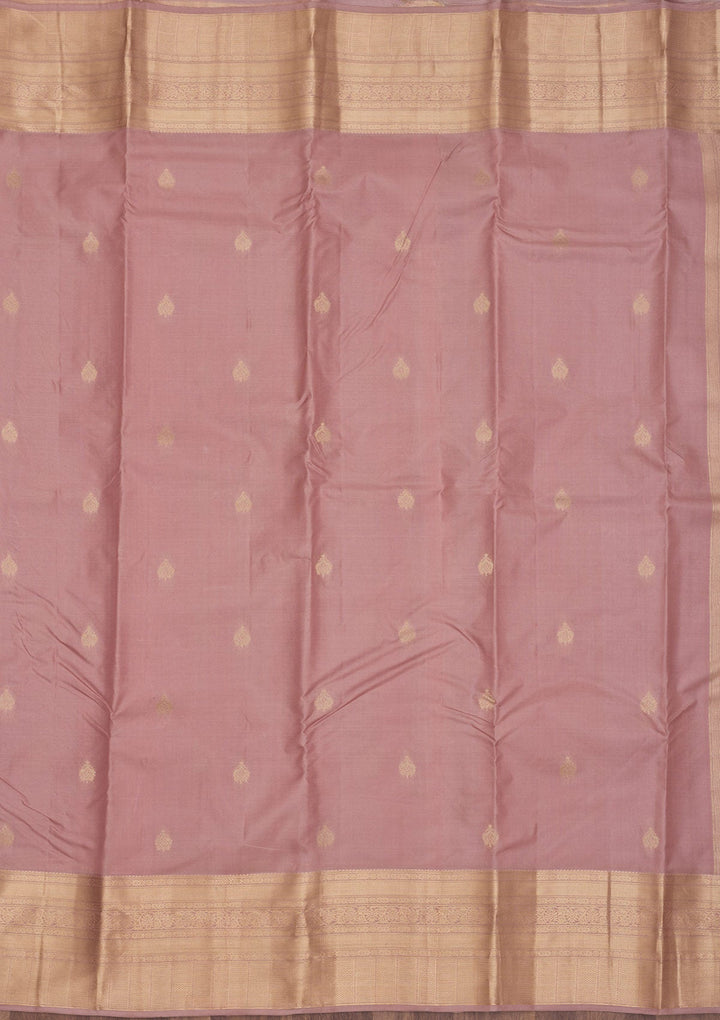 Copper Zariwork Pure Silk Saree