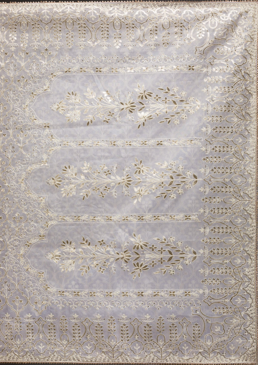 Peacock Blue Stonework Raw Silk Designer Saree-Koskii