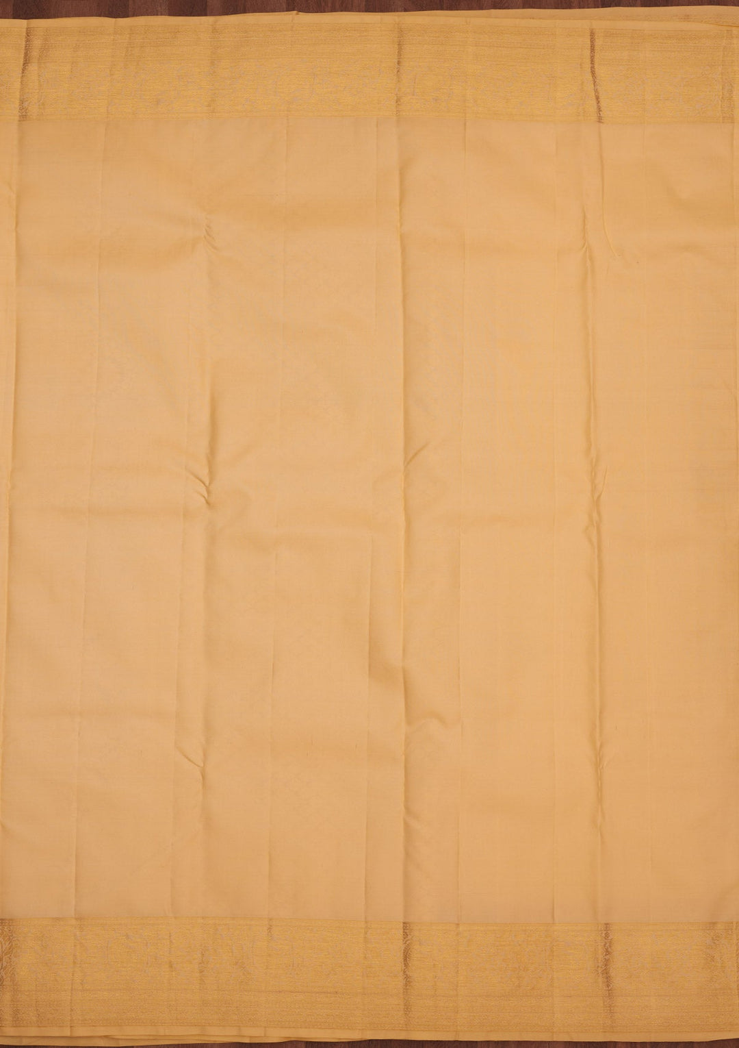 Cream Zariwork Pure Silk Saree-Koskii