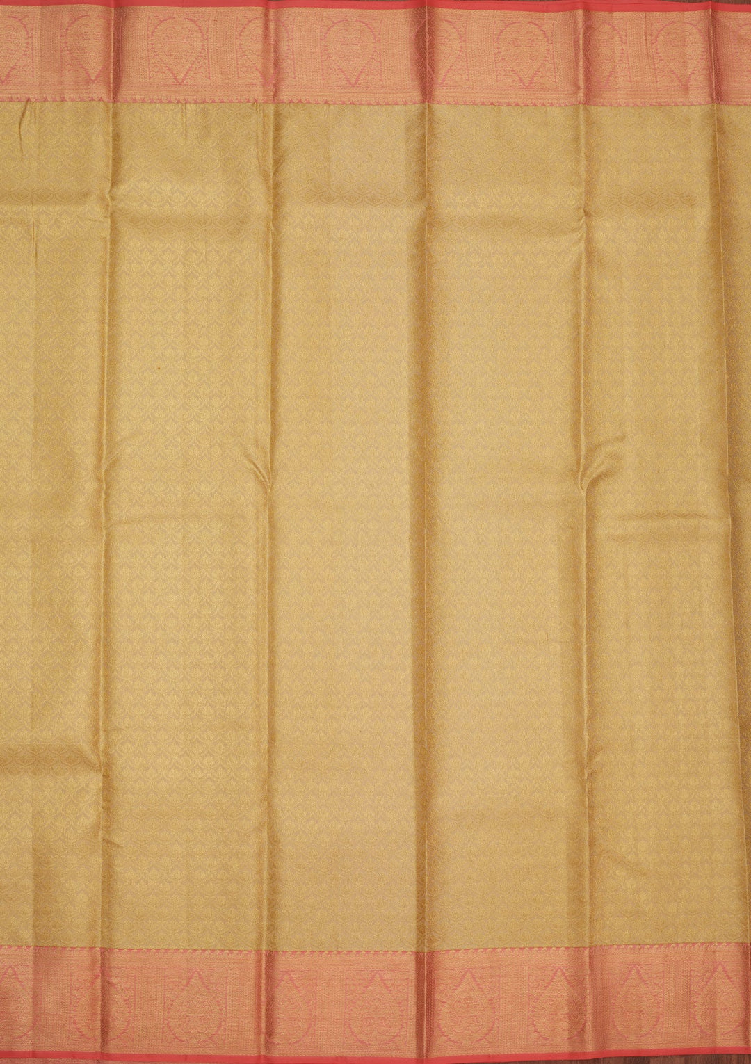 Cream Zariwork Pure Silk Saree-Koskii