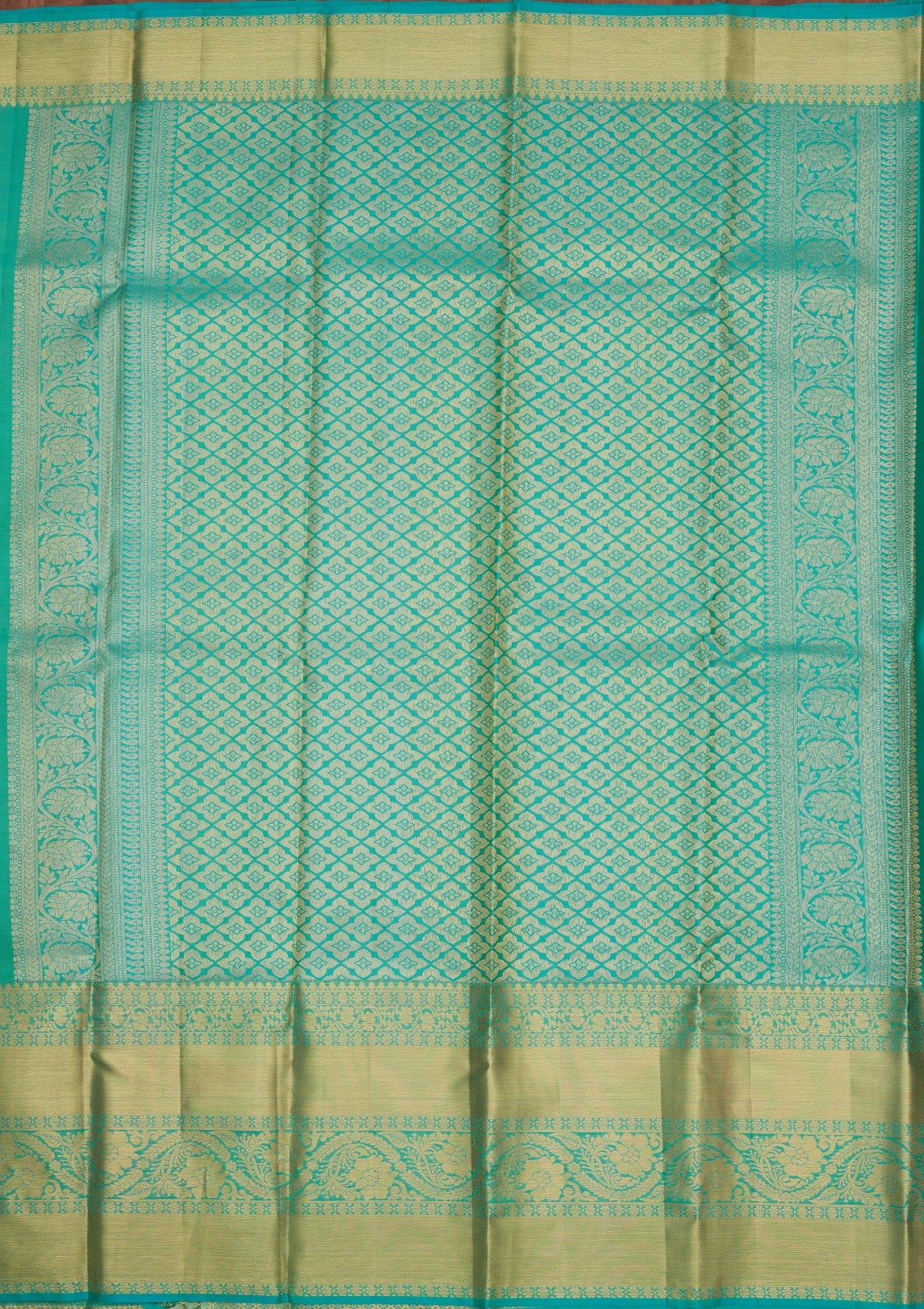 Cream Zariwork Pure Silk Saree-Koskii