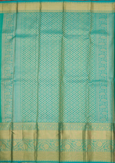 Cream Zariwork Pure Silk Saree-Koskii