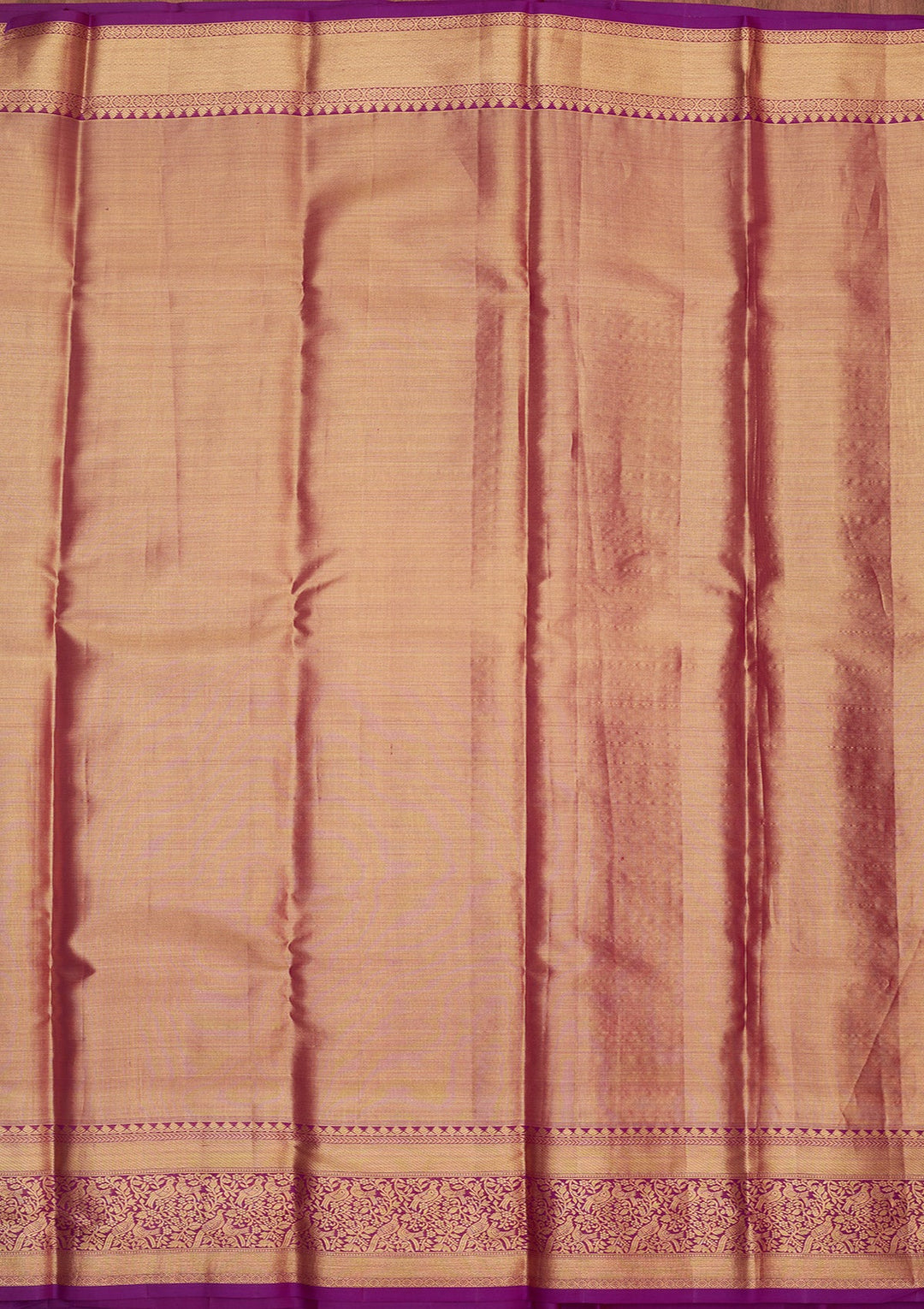 Cream Zariwork Pure Silk Saree-Koskii