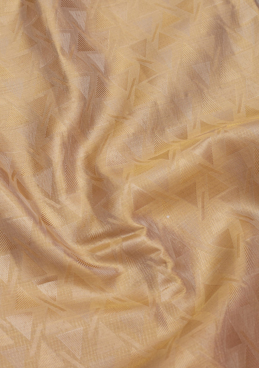 Cream Zariwork Pure Silk Saree-Koskii