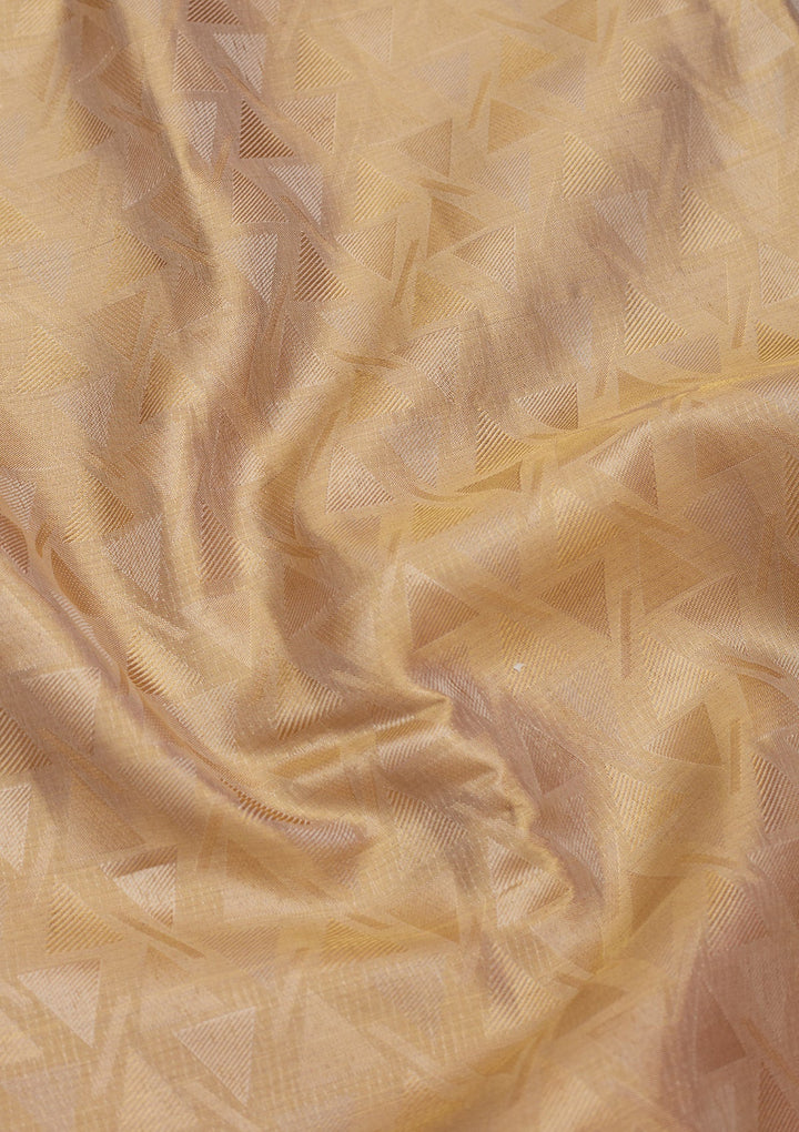 Cream Zariwork Pure Silk Saree-Koskii