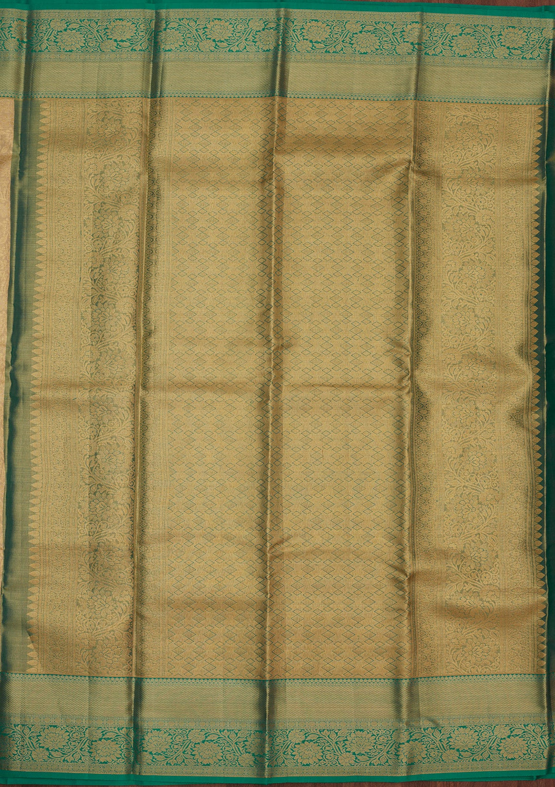 Cream Zariwork Pure Silk Saree-Koskii