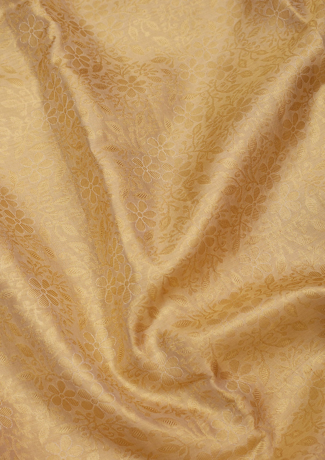 Cream Zariwork Pure Silk Saree-Koskii