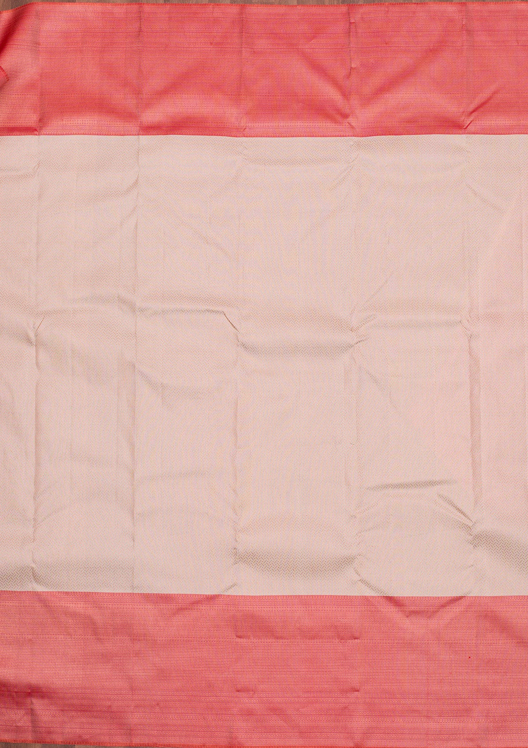 Cream Zariwork Pure Silk Saree-Koskii