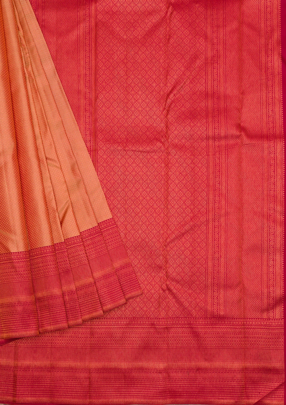 Cream Zariwork Pure Silk Saree-Koskii