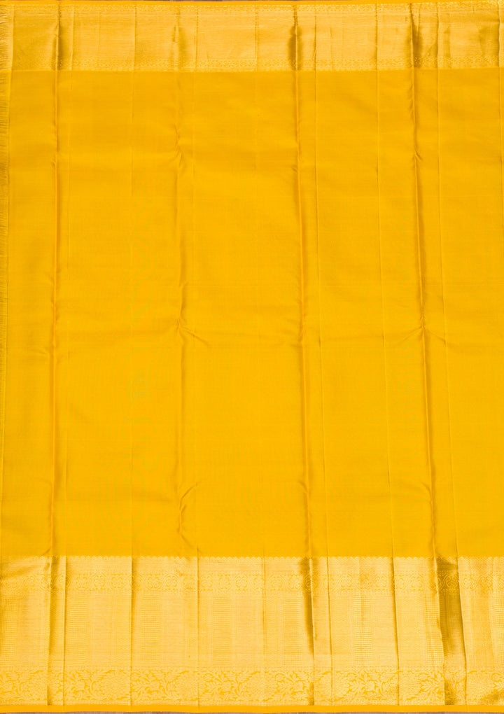 Cream Gold Zariwork Pure Silk Saree - Koskii
