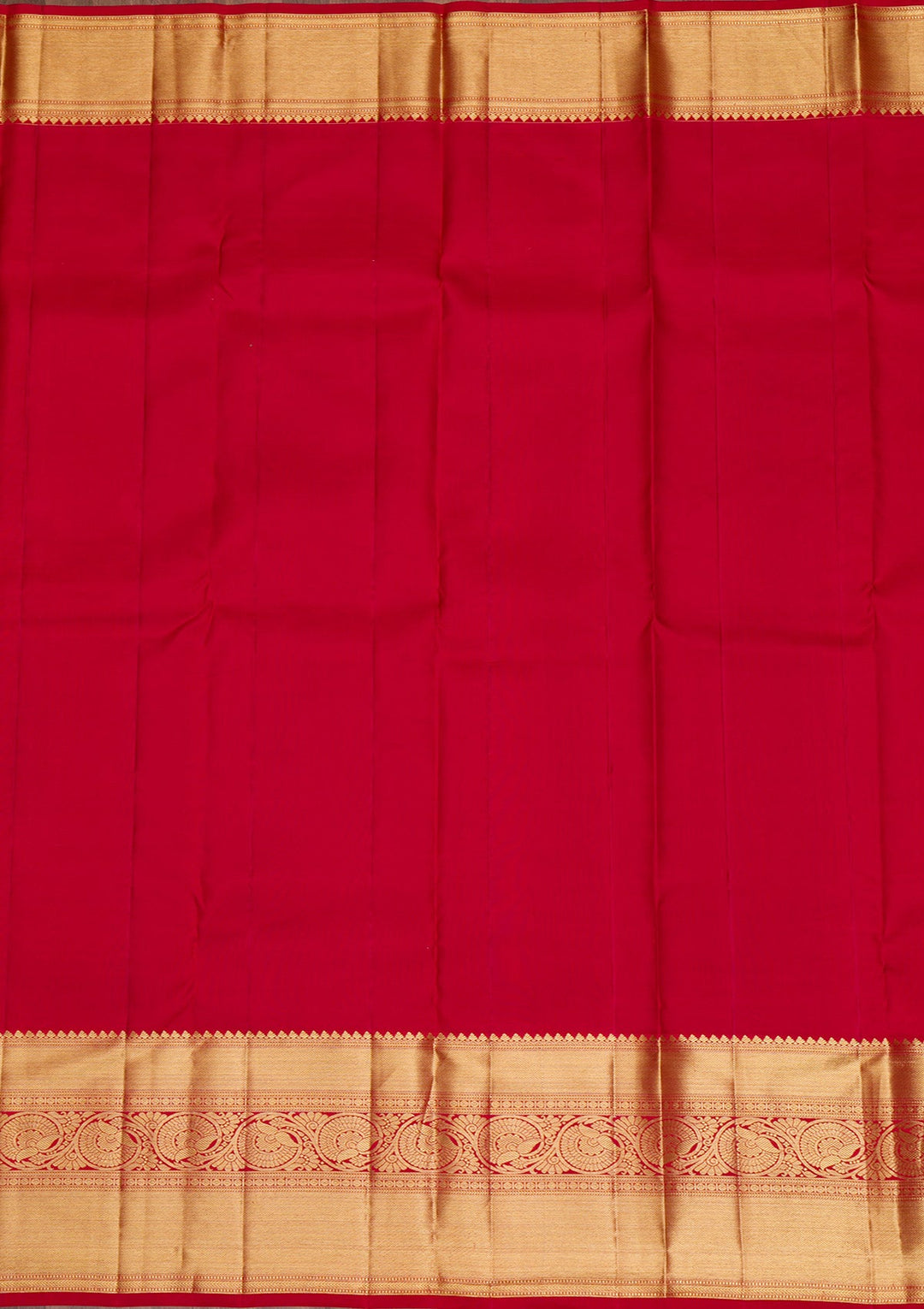 Cream Gold Zariwork Pure Silk Saree - Koskii