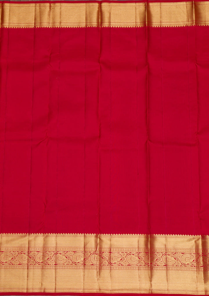 Cream Gold Zariwork Pure Silk Saree - Koskii