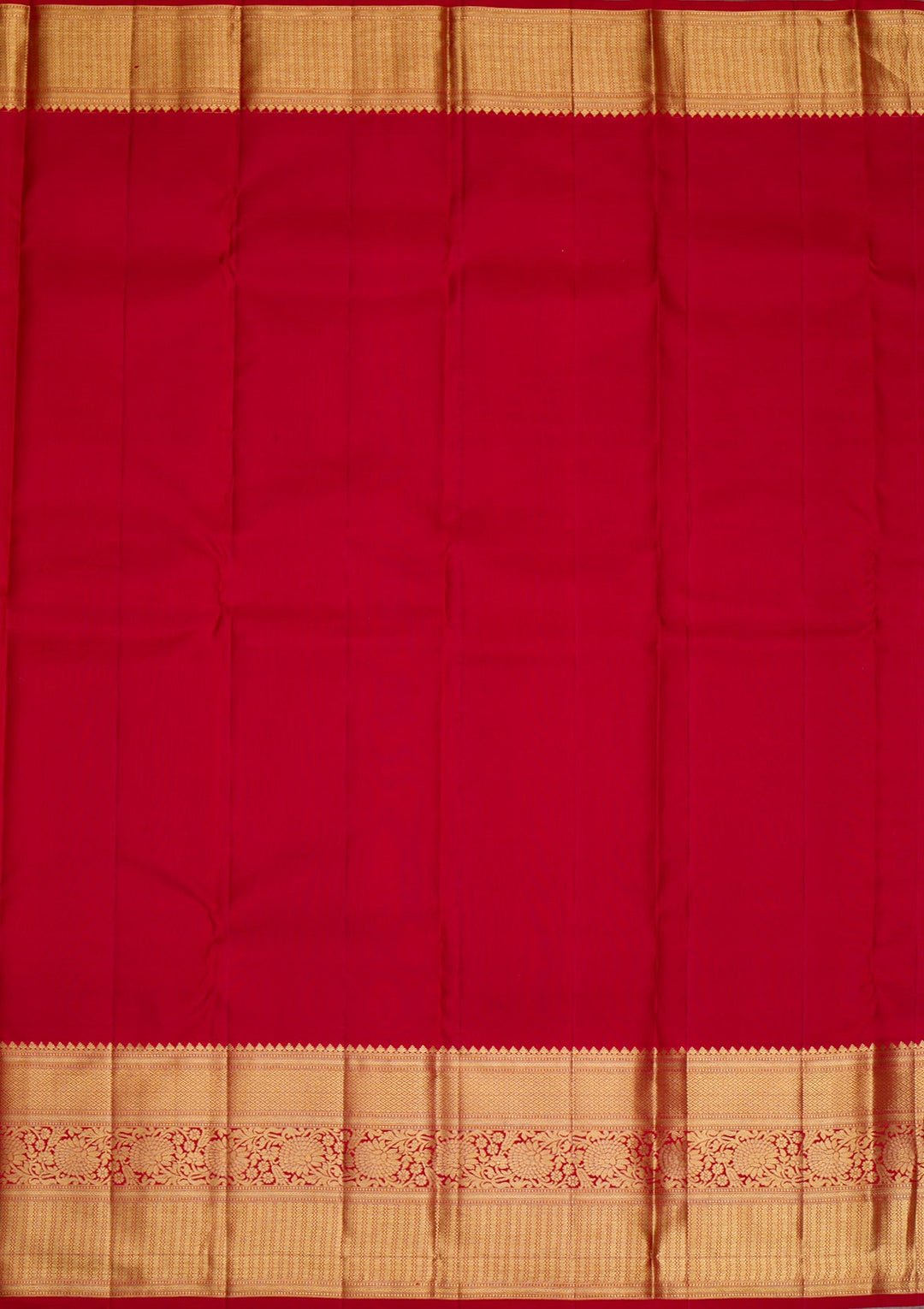 Cream Gold Zariwork Pure Silk Saree - Koskii