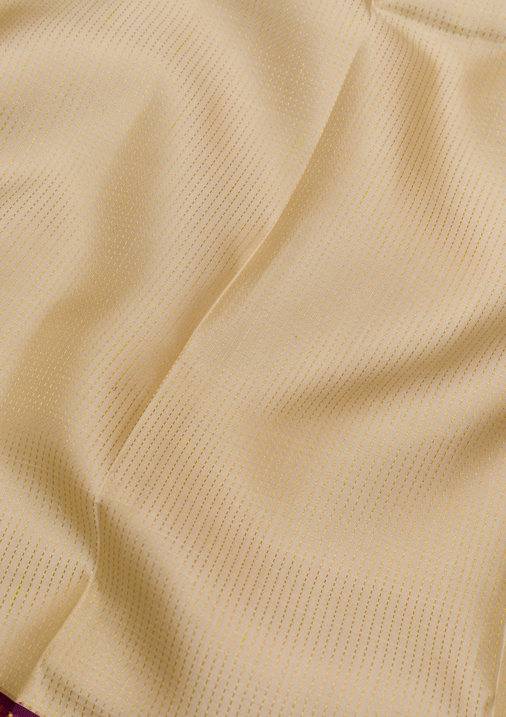 Cream Zariwork Pure Silk Saree-Koskii