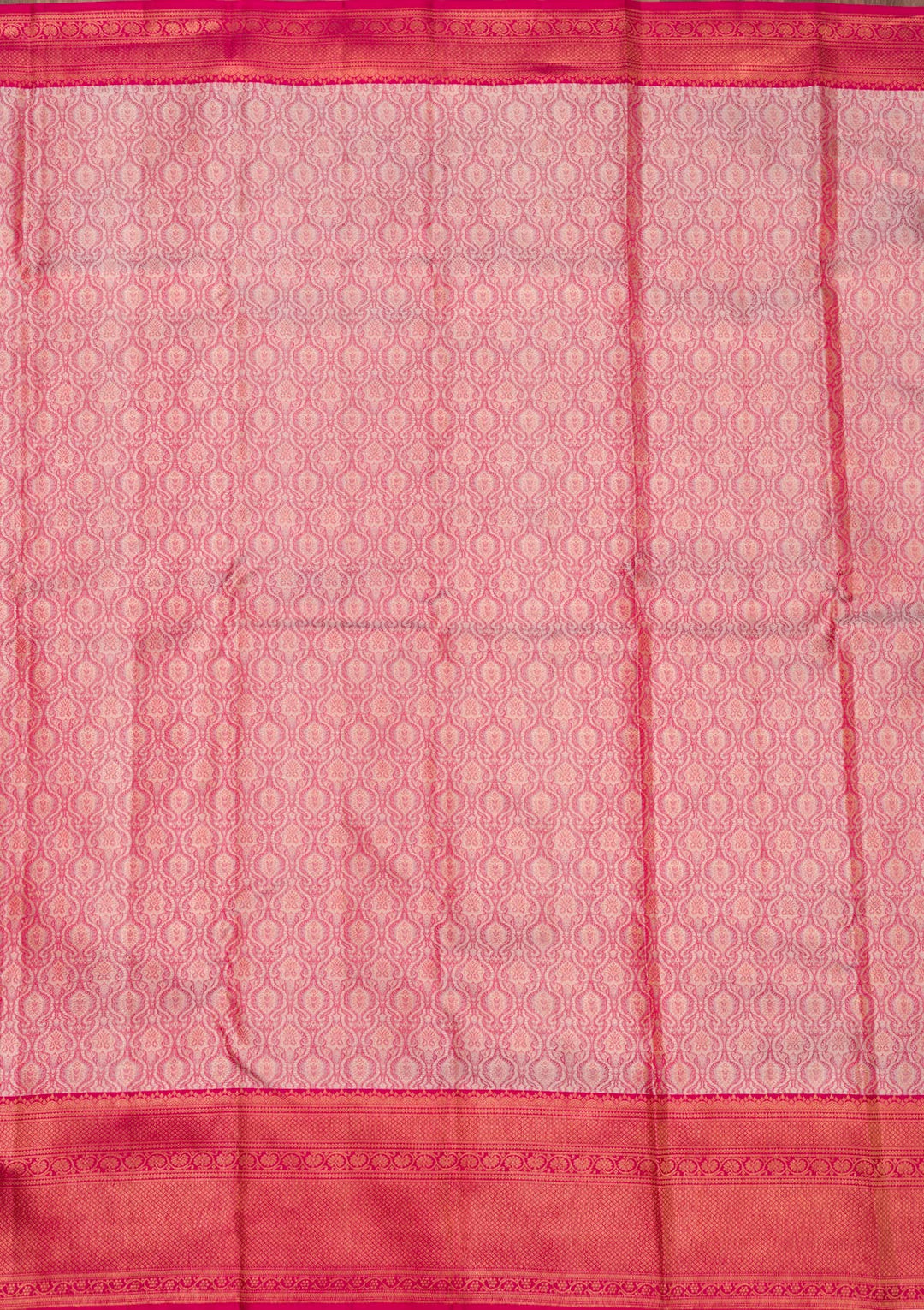 Light Pink Zariwork Pure Silk Saree-Koskii