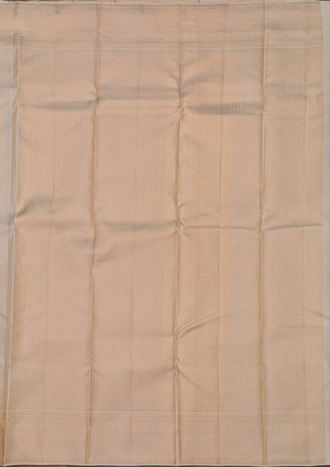 Cream Zariwork Pure Silk Saree-Koskii