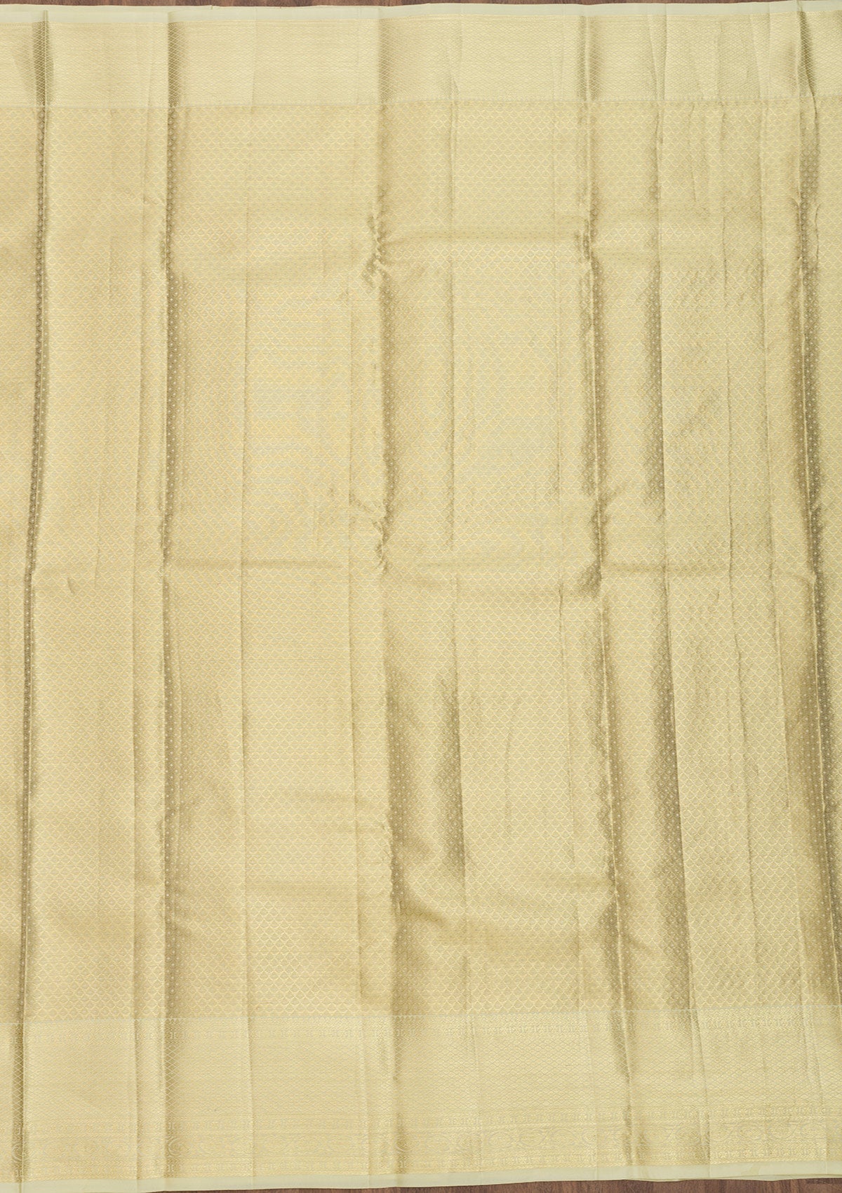 Cream Zariwork Pure Silk Saree-Koskii