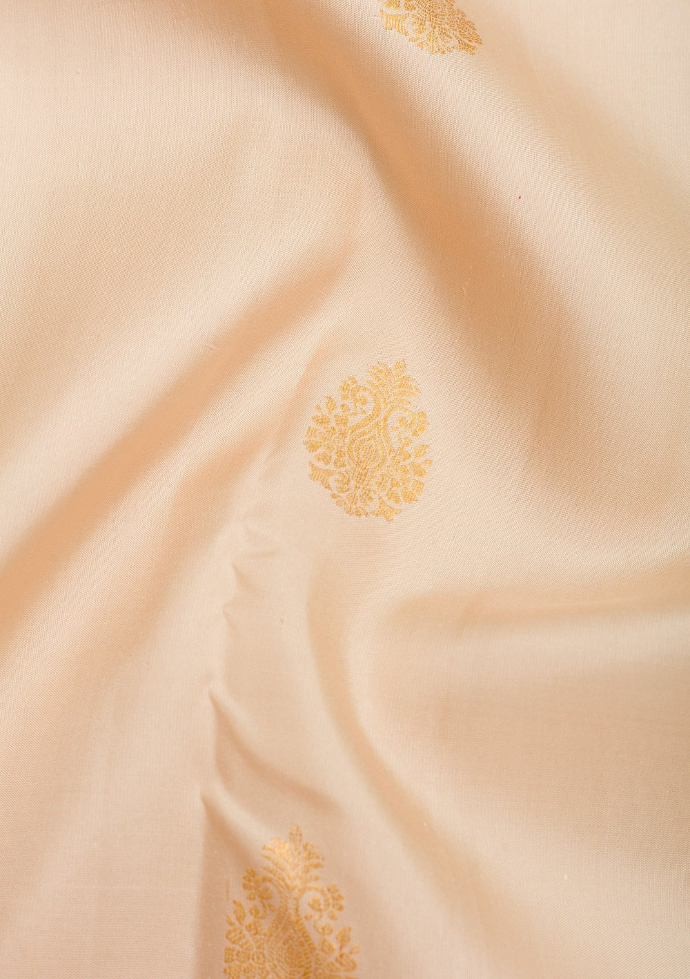 Cream Zariwork Pure Silk Saree-Koskii