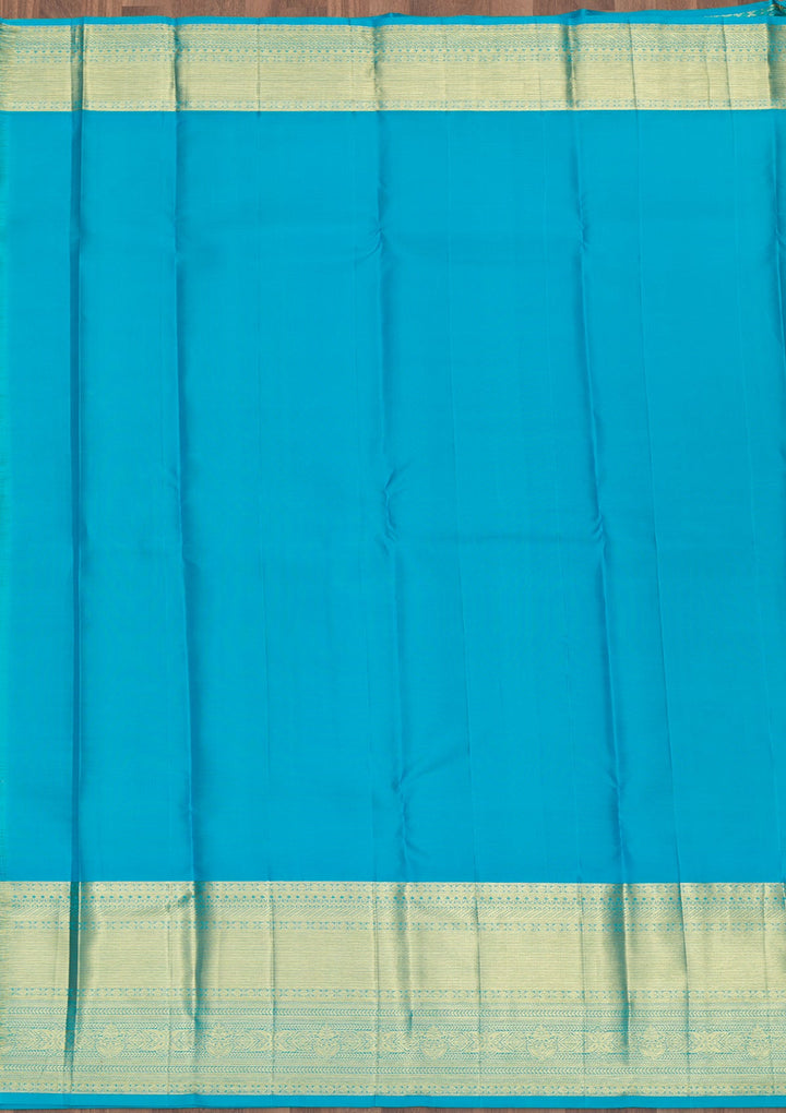Cream Zariwork Pure Silk Saree-Koskii
