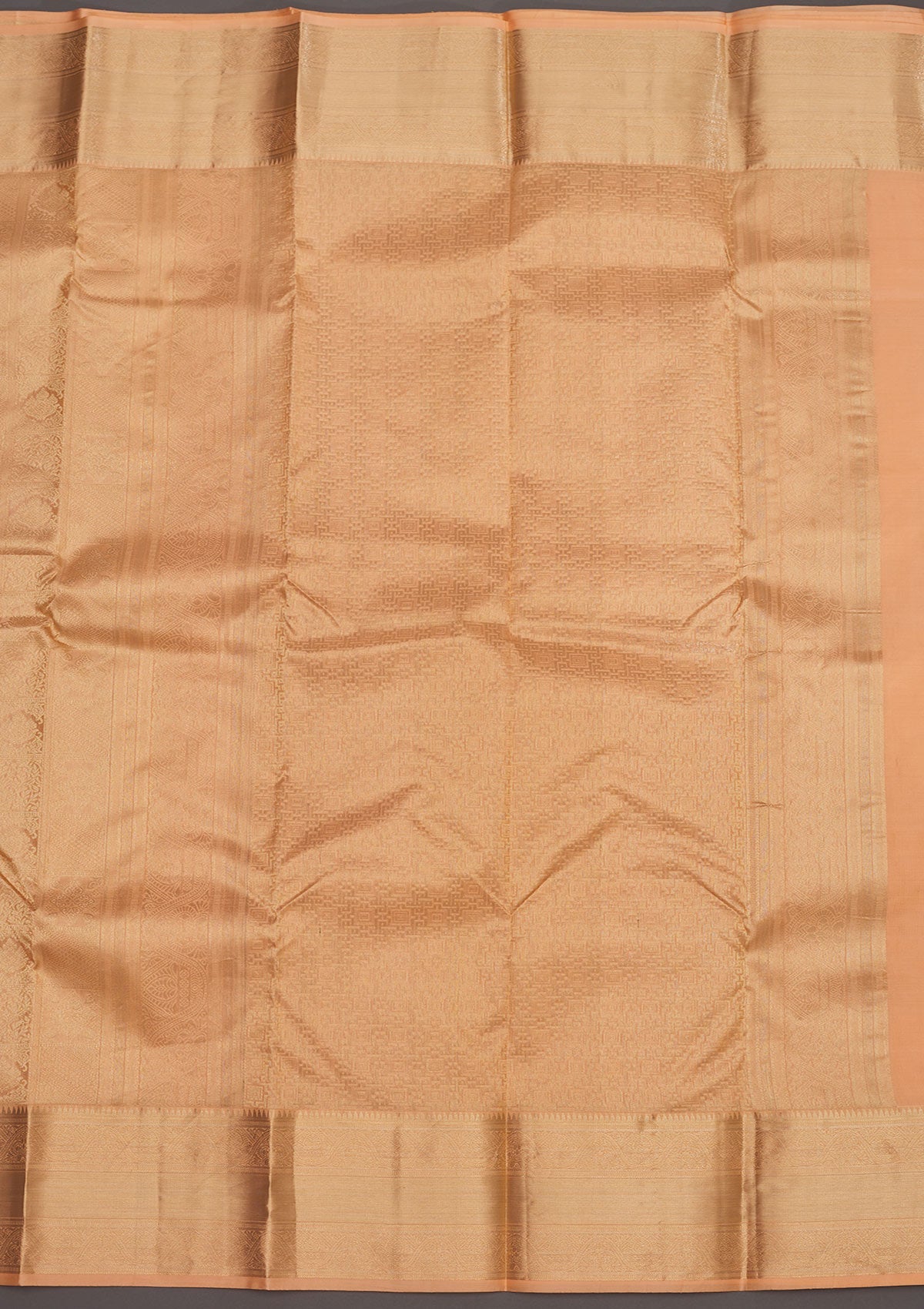 Cream Zariwork Pure Silk Saree-Koskii